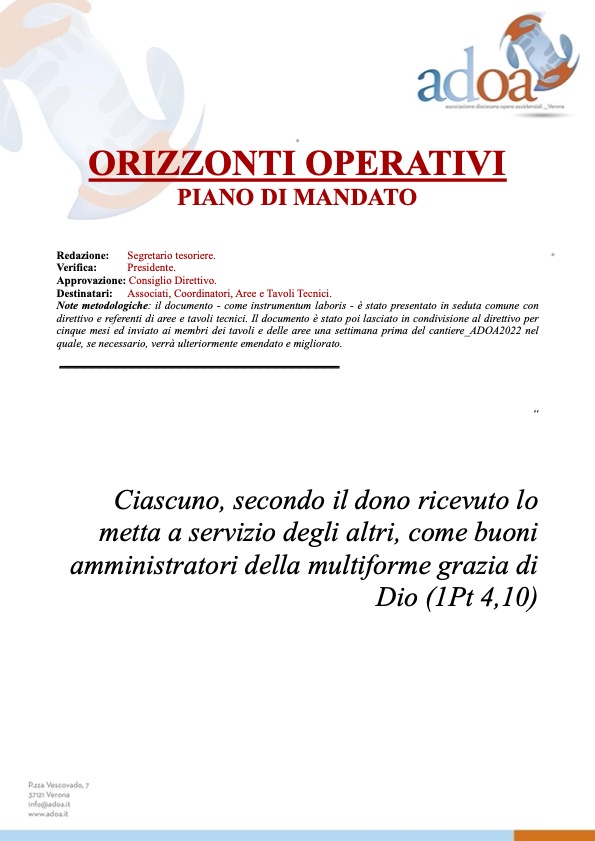 Orizzonti Operativi