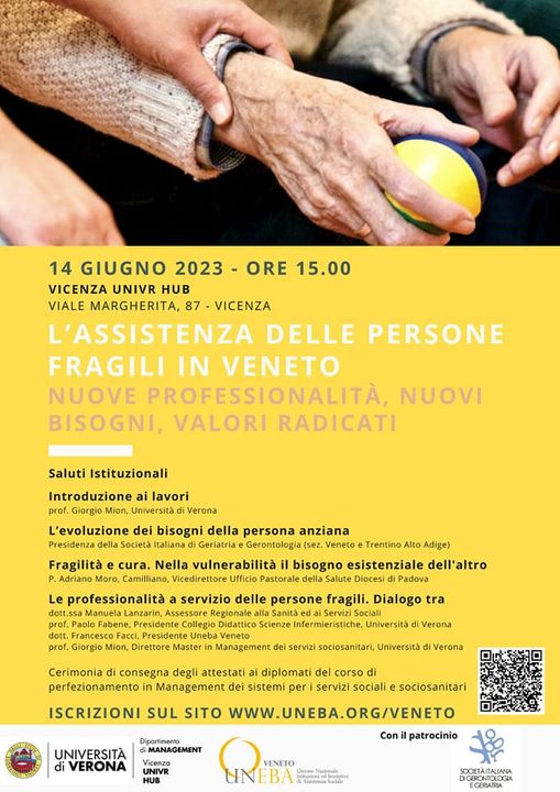 Programma definitivo dell’evento del prossimo 14 giugno a Vicenza, realizzato dal Dipartimento di Management dell’Università di Verona e UNE…
