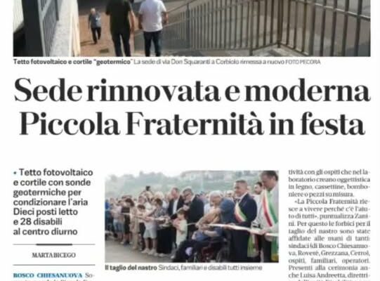 \ud83c\udfe0 \ud83c\udf32Sede rinnovata e moderna per la Piccola Fraternit\u00e0 della Lessinia\n\n\ud83c\udf88Una grande festa \u00e8 stata…