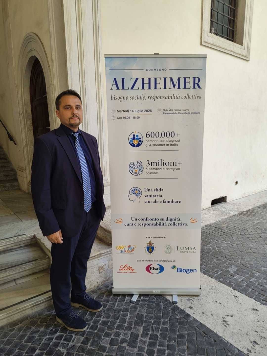 ALZHEIMER: UN BISOGNO SOCIALE, UNA RESPONSABILITÀ COLLETTIVA!
Nella prestigiosa Sala dei Cento Giorni del Palazzo della Cancelleria Vatic…