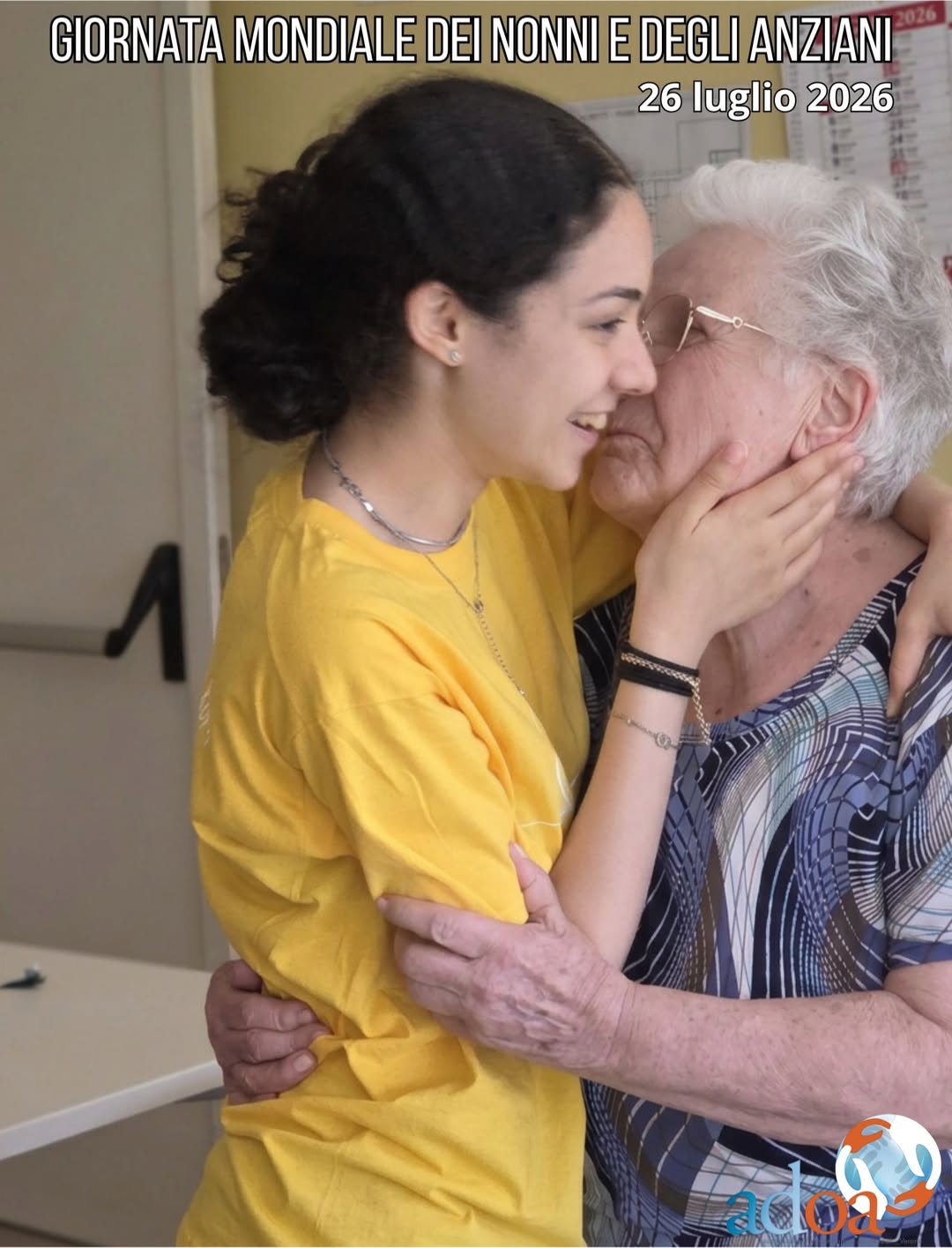 Giornata Mondiale dei Nonni e degli Anziani
«Io invece non ti dimenticherò mai» (Is 49,15)
In questa giornata speciale, ADOA celebra la …