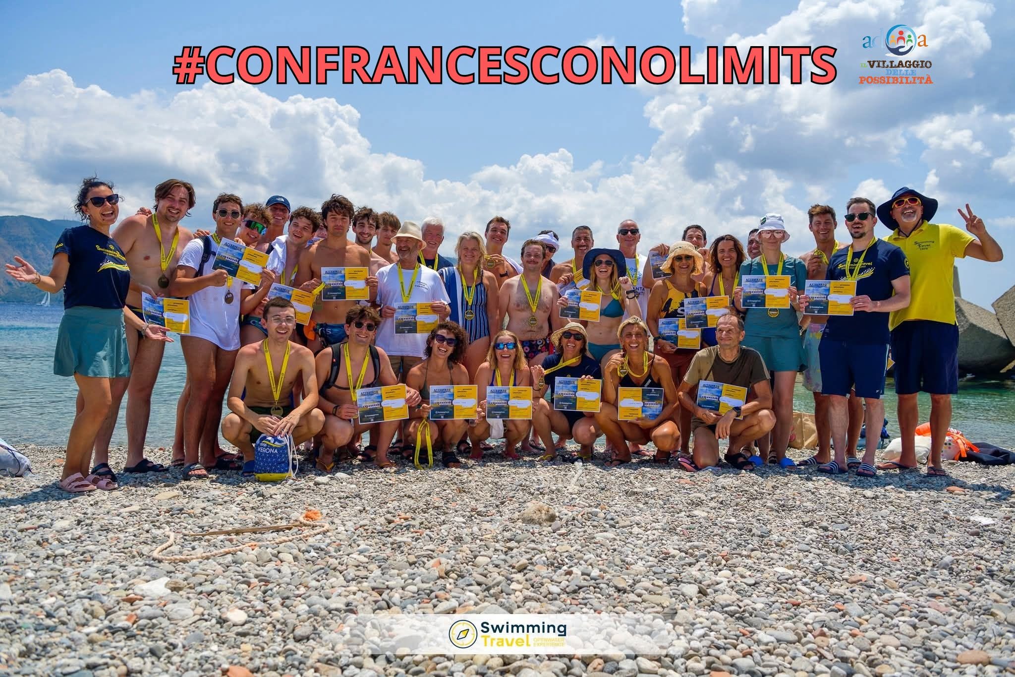 【﻿“ＣＯＮＦＲＡＮＣＥＳＣＯ ＮＯ　ＬＩＭＩＴＳ”】

 Traversata dello Stretto di Messina 
2⃣4⃣ luglio 2026

Medaglie al collo, sorrisi  al vento.
La…
