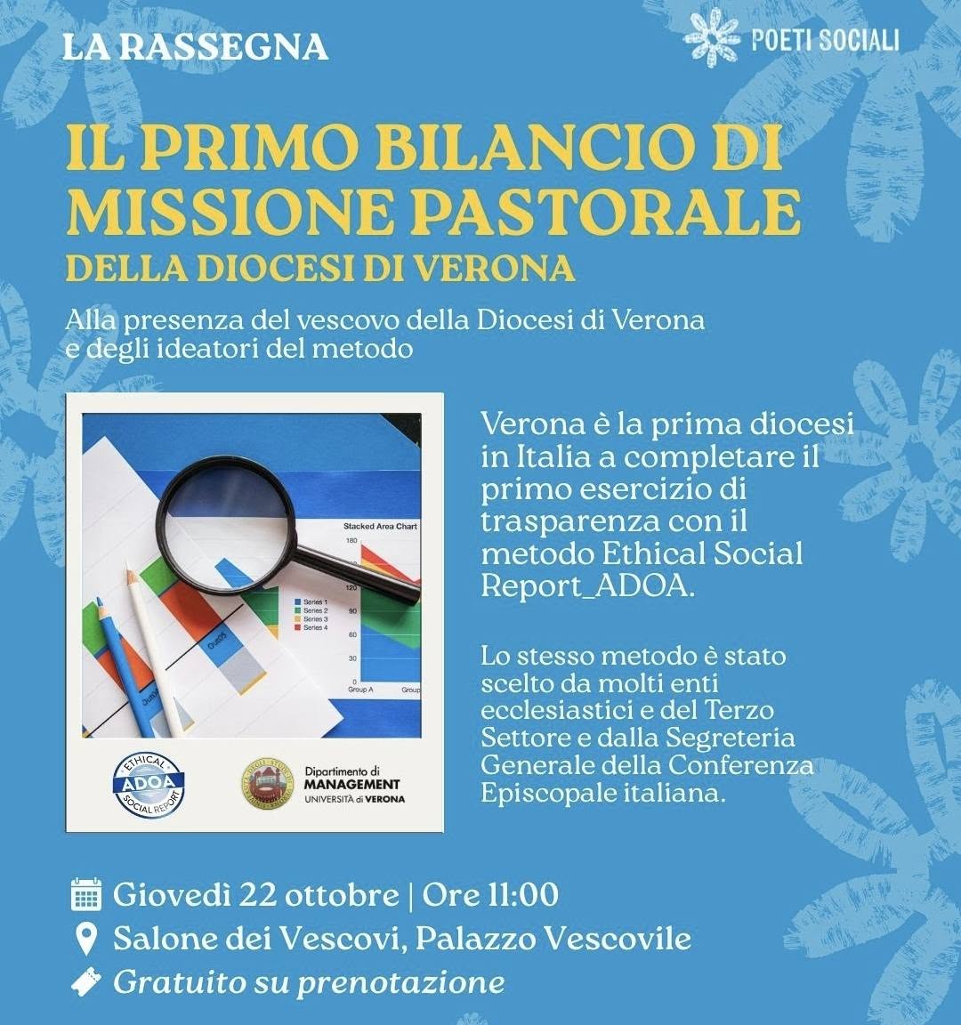 IL PRIMO BILANCIO DI MISSIONE PASTORALE – DIOCESI DI VERONA
【Metodo Adoa】
#𝐄𝐓𝐇𝐈𝐂𝐀𝐋𝐒𝐎𝐂𝐈𝐀𝐋𝐑𝐄𝐏𝐎𝐑𝐓𝐀𝐃𝐎𝐀
Trasparenza, innovazione e impatt…