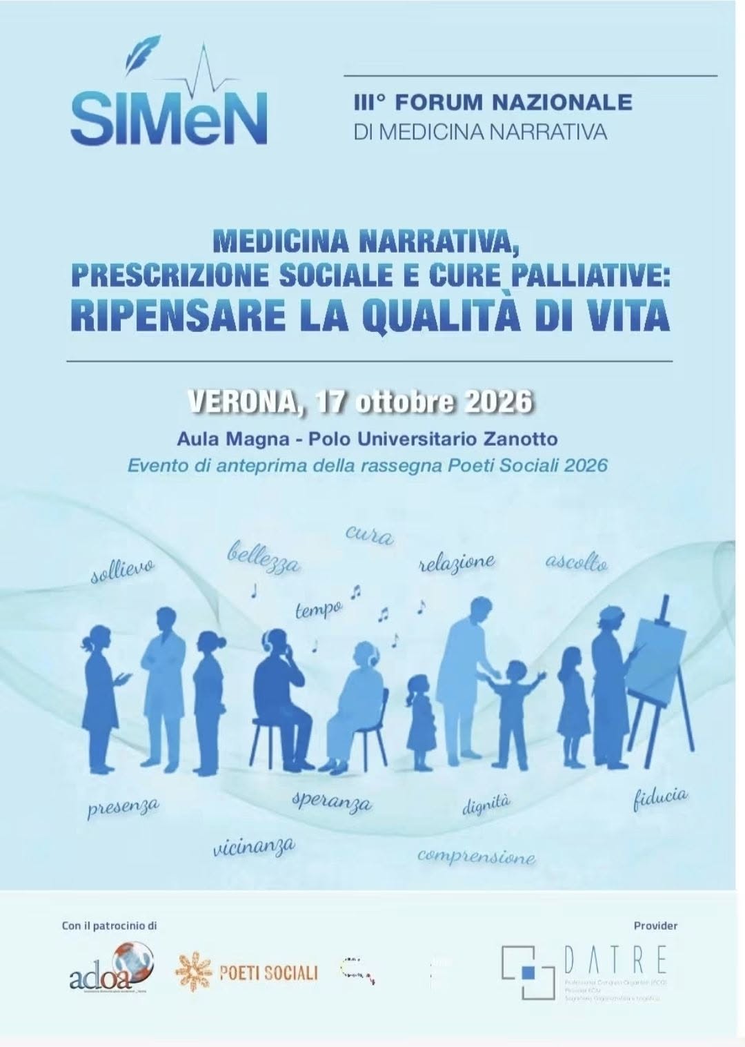 ℙ𝕆𝔼𝕋𝕀 𝕊𝕆ℂ𝕀𝔸𝕃𝕀 𝟚𝟘𝟚𝟞
La bellezza del prendersi cura, insieme!
Anche quest’anno ADOA fa parte dell’itinerario del Festival Poeti Sociali, un…